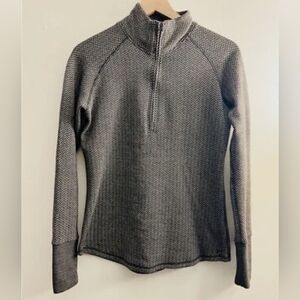 Kavu Herringbone Quarter Zip 🤎🖤